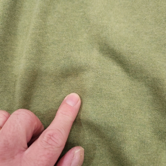 Magee 1866 Sweater Mens XXL "Fits Large" Green 1/4 Zip Long Sleeve 100% Cotton - Picture 2 of 13